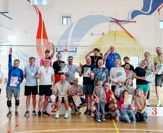 В Образовательном комплексе «Точка будущего» состоялся VI Открытый турнир по волейболу среди взрослых команд